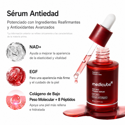 Medicube Serum Reafirmante NAD+ EGF Colágeno