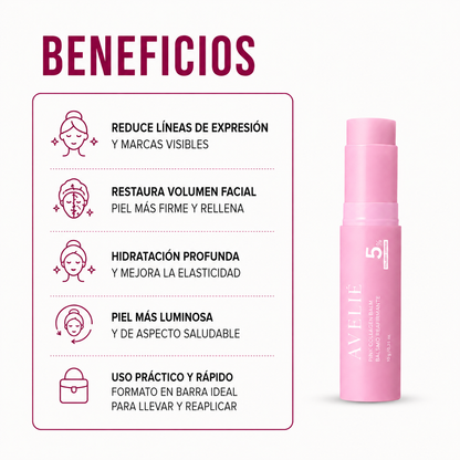 AVELIÉ Pink Collagen Balm | Bálsamo de Volumen Reafirmante