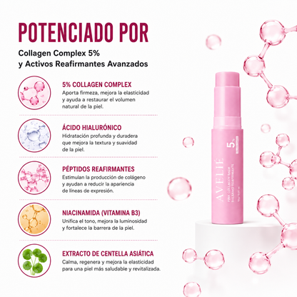 AVELIÉ Pink Collagen Balm | Bálsamo de Volumen Reafirmante